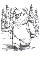Vorschau - Mal- und Bastelvorlagen - Ausmalbilder Bär - Seite 3