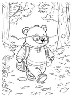 Vorschau - Arbeitsblätter - Kunst Bär Ausmalbilder wandern Kunstidee zum Ausmalen - Seite 3