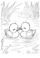 Vorschau - Arbeitsblätter - Kunst Enten Ausmalbilder Gänse Kunstidee zum Ausmalen - Seite 2