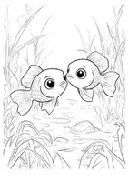 Vorschau - Arbeitsblätter - Ausmalbilder Fisch - Seite 3