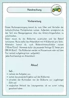Vorschau - Arbeitsblätter - Rechenspaziergang halbschriftliche Multiplikation - Seite 1