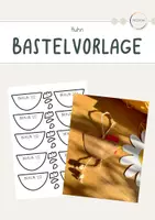 Vorschau - Mal- und Bastelvorlagen - Bastelvorlage: Huhn - Deckblatt