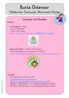 Vorschau - Spiele - Bunte Ostereier - Bildkarten Wortschatz Flashcards - Seite 2