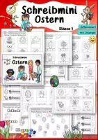 Vorschau - Unterrichtsreihen - Schreibmini Ostern Klasse 1 Deutsch Schreiben Freiarbeit - Deckblatt