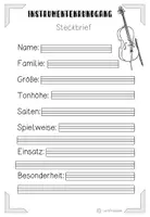 Vorschau - Arbeitsblätter - Instrumente Saiteninstrumente Steckbriefe erstellen - Seite 3