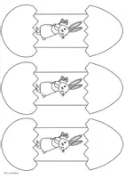 Vorschau - Mal- und Bastelvorlagen - Osterkarten zum Ausmalen & Aufklappen | Ostern Basteln | Kunst Grundschule - Seite 3