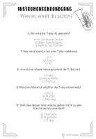 Vorschau - Arbeitsblätter - Instrumente Blasinstrumente Quiz inkl. Lösungen - Seite 3