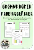 Vorschau - Arbeitsblätter - Boomwhacker Arbeitsblätter - Deckblatt