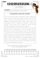 Vorschau - Arbeitsblätter - Ameisen Lesespaziergang 3-fach differenziert - Seite 1