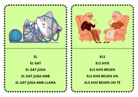 Vista previa - Tarjetas / Manipulativos - LECTURA PROGRESSIVA.LECTURA PIRÀMIDE.COMPRENSIÓ LECTORA - página 3