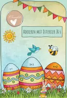 Vorschau - Stationenlernen - Ostereier Addition Zahlenraum 6 - Deckblatt
