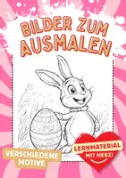 Vorschau - Arbeitsblätter - Kunst Ostern Osterhase Ausmalbilder Kunstidee zum Ausmalen - Deckblatt