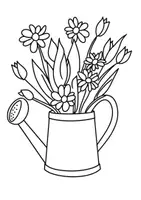 Vorschau - Arbeitsblätter - Ausmalbilder Blumenstrauss - Seite 2