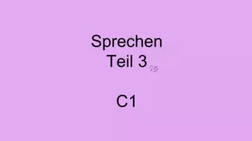 Vorschau - Präsentationen/Tafelbilder - DTB C1: Sprechen Teil 3 Sprechübungen - Deckblatt