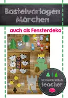 Vorschau - Mal- und Bastelvorlagen - Bastelvorlage / Fensterdeko MÄRCHEN - Deckblatt