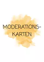 Vorschau - Lehrpläne/Lehrermaterial - Moderationskarten für Unterrichtsbesuche (Orange) - Seite 1