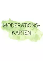 Vorschau - Lehrpläne/Lehrermaterial - Moderationskarten für Unterrichtsbesuche (Grün) - Seite 1