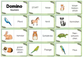 Vorschau - Spiele - Haustier - Domino - Seite 1