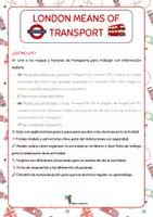 Vista previa - Hojas de trabajo - London means of transport MEDIATION ACTIVITY - página 1