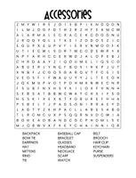 Vista previa - Hojas de trabajo - Sopa de letras inglés - ropa, clothes & accessories | ESL, EFL, English - página 3