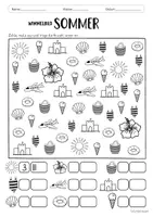 Vorschau - Arbeitsblätter - Wimmelbild - Sommer - Seite 1