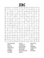 Vista previa - Hojas de trabajo - Sopa de letras inglés - trabajos, jobs, professions | ESL, EFL, English - página 2