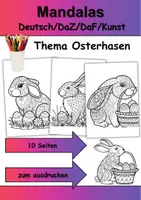 Vorschau - Mal- und Bastelvorlagen - Mandalas Thema Osterhasen - Grundschule - Bastelvorlagen - Deckblatt