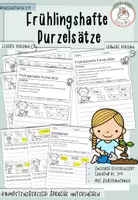 Vorschau - Arbeitsblätter - Frühlingshafte Purzelsätze I Kl. 3 - 4 - Deckblatt