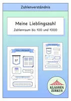 Vorschau - Arbeitsblätter - Meine Lieblingszahl - Deckblatt
