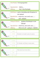 Vorschau - Aufgabenkarten - Englisch: Zeitformen gemixt - Übungskarten - Seite 2