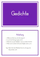 Vorschau - Aufgabenkarten - Gedichte schreiben - Kartei - Seite 3