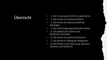 Vorschau - Präsentationen/Tafelbilder - Unterrichtseinstieg: Die Kirche als Heilsvermittlerin - Seite 1