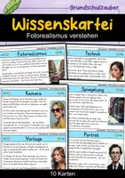 Vorschau - Bildkarten - Wissenskartei - Fotorealismus verstehen | Kunst - Deckblatt