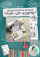 Vorschau - Spiele - Bastelvorlage Pop-up-Karte "Griechische Antike" / Griechenland - Deckblatt