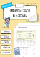 Vorschau - Unterrichtsreihen - Sinus, Kosinus, Tangens, Sinussatz & Kosinussatz - PAKET - Seite 3