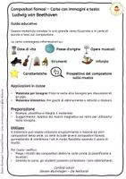anteprima - Flashcard - Carte Illustrate e Testo – Ludwig van Beethoven - Pagina 1
