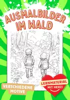 Vorschau - Arbeitsblätter - Wandern Ausmalbilder - Deckblatt