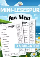 Vorschau - Arbeitsblätter - Mini-Lesespur - Am Meer - Deckblatt