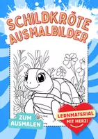 Vorschau - Arbeitsblätter - Schildkröte Frühling Kunst Garten Ausmalbilder ausmalen Malbuch - Deckblatt