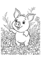 Vorschau - Arbeitsblätter - Schwein Ausmalbilder - Seite 2