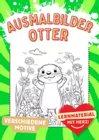 Vorschau - Arbeitsblätter - Ausmalbilder Otter - Deckblatt
