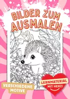 Vorschau - Arbeitsblätter - Igel Frühling Kunst Garten Ausmalbilder ausmalen Malbuch - Deckblatt