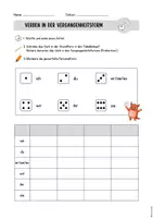 Vorschau - Arbeitsblätter - Materialpaket - Verben und ihre Personalformen 🎲 - Seite 1