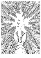 Vorschau - Arbeitsblätter - Hase Ausmalbilder Perspektive Kunst Kunstidee zum Ausmalen - Seite 3