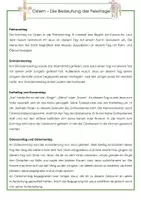 Vorschau - Arbeitsblätter - Ostern - Die Bedeutung der Feiertage - Seite 1