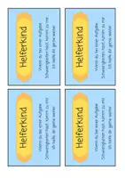Vorschau - Lehrpläne/Lehrermaterial - „Helfer-Kinder“-Karten 🤝 (blau) - Seite 1