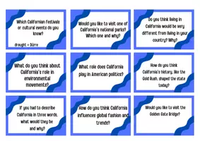 Vorschau - Aufgabenkarten - California - 30 Conversation Cards - Seite 3