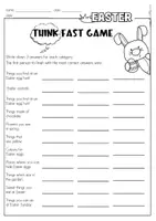 Vorschau - Arbeitsblätter - Easter | Vocabulary Game | Warm Up | Think Fast - Seite 2