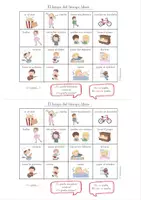 Vorschau - Arbeitsblätter - Spanisch-Bingo: Hobbys & Freizeit, gustar & pronombres de objeto indirecto - Deckblatt