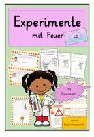 Vorschau - Arbeitsblätter - Experimente mit Feuer - Forscherheft - Deckblatt